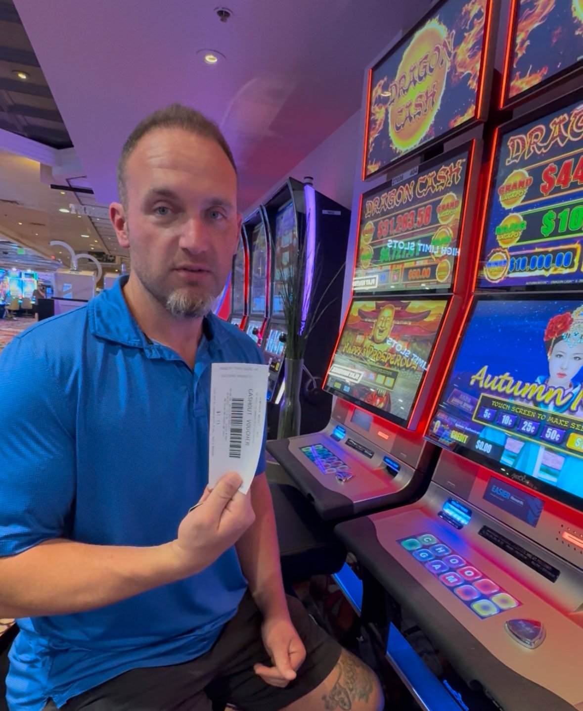 Will holding a handpay ticket next to a high-limit Dragon Link machine
